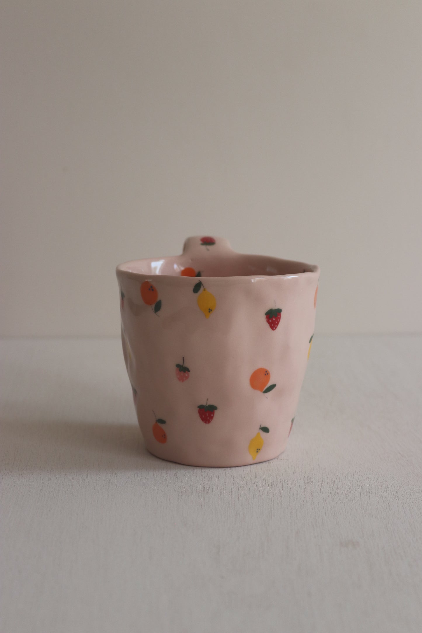 Cherry Pink Fruits Mug